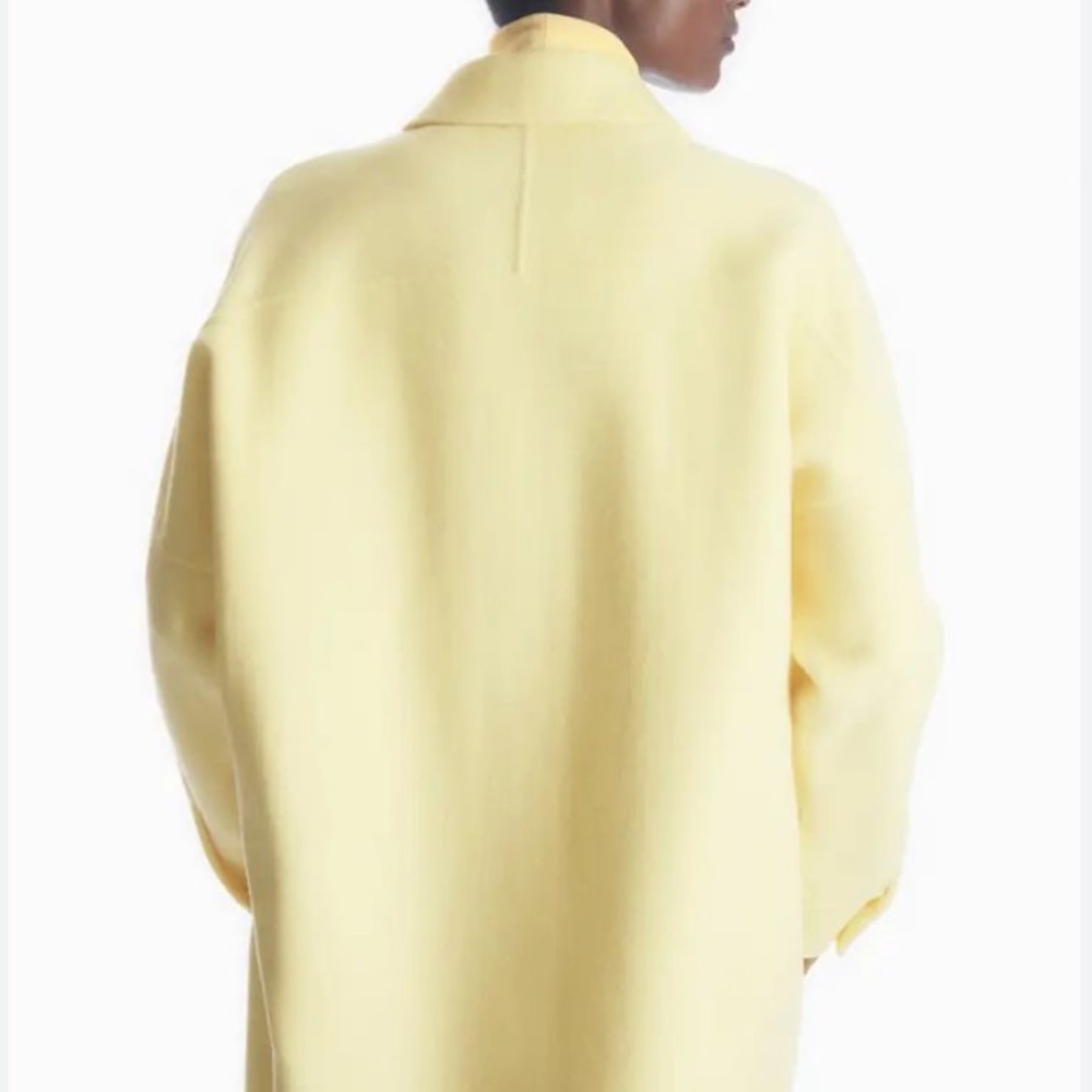 Cos Yellow Wool Coat - Picture 3 of 5